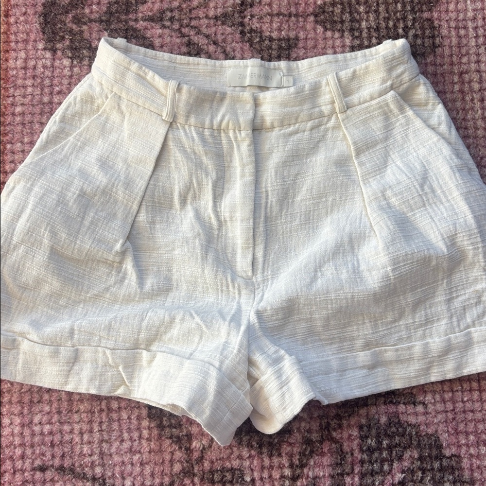 Zimmermann White Andie Shorts